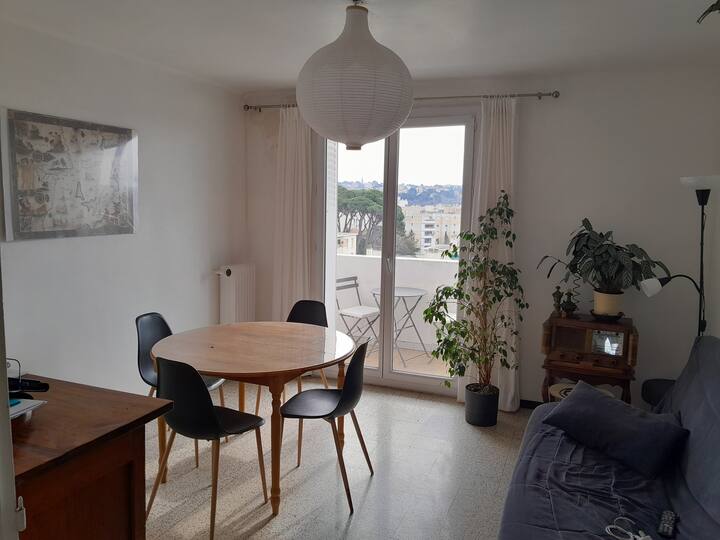 Chambre Avec Vue Sur Soleil Levant. 2 Lits Indiv. - Marseille