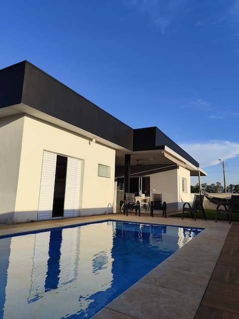 House at Aguas Santa Barbara Resort with a swimming pool!