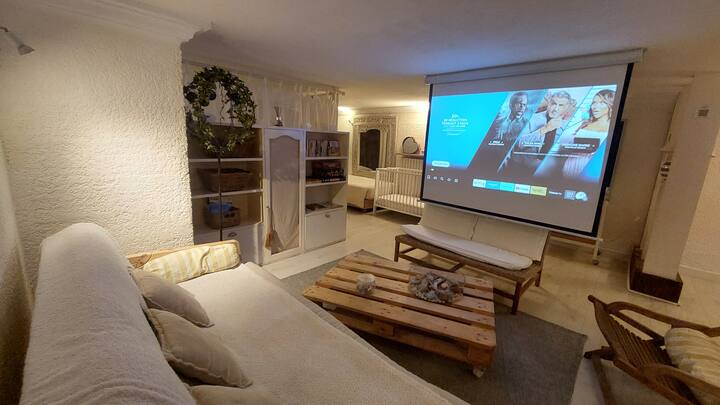 Full HD projector for memorable movie nights!