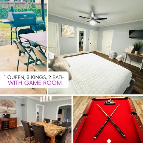 Game Room, King Bed, near oil Museum & Rangerettes