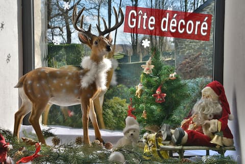 In the park of a quiet and rural manor