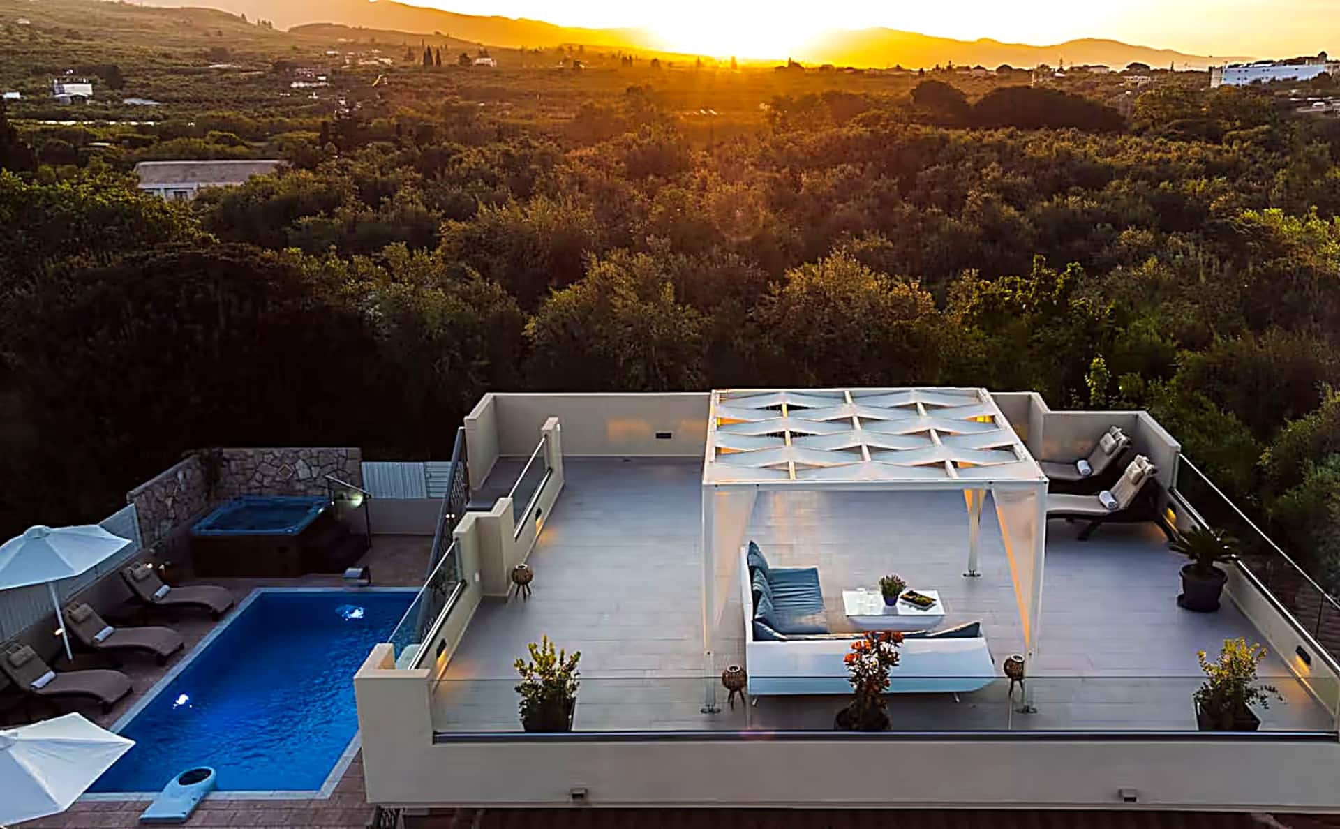 Sea-View Villa with Private Pool & Roof Garden
