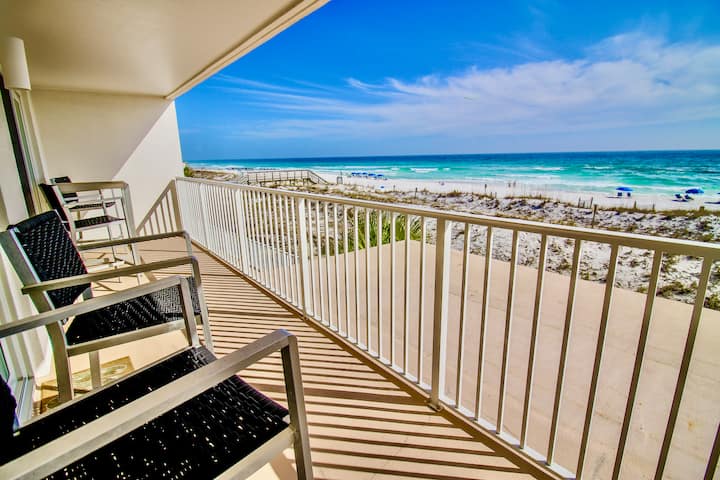 Beachfront Bliss! Gulf Waves at The Palms #201 - Condominiums for