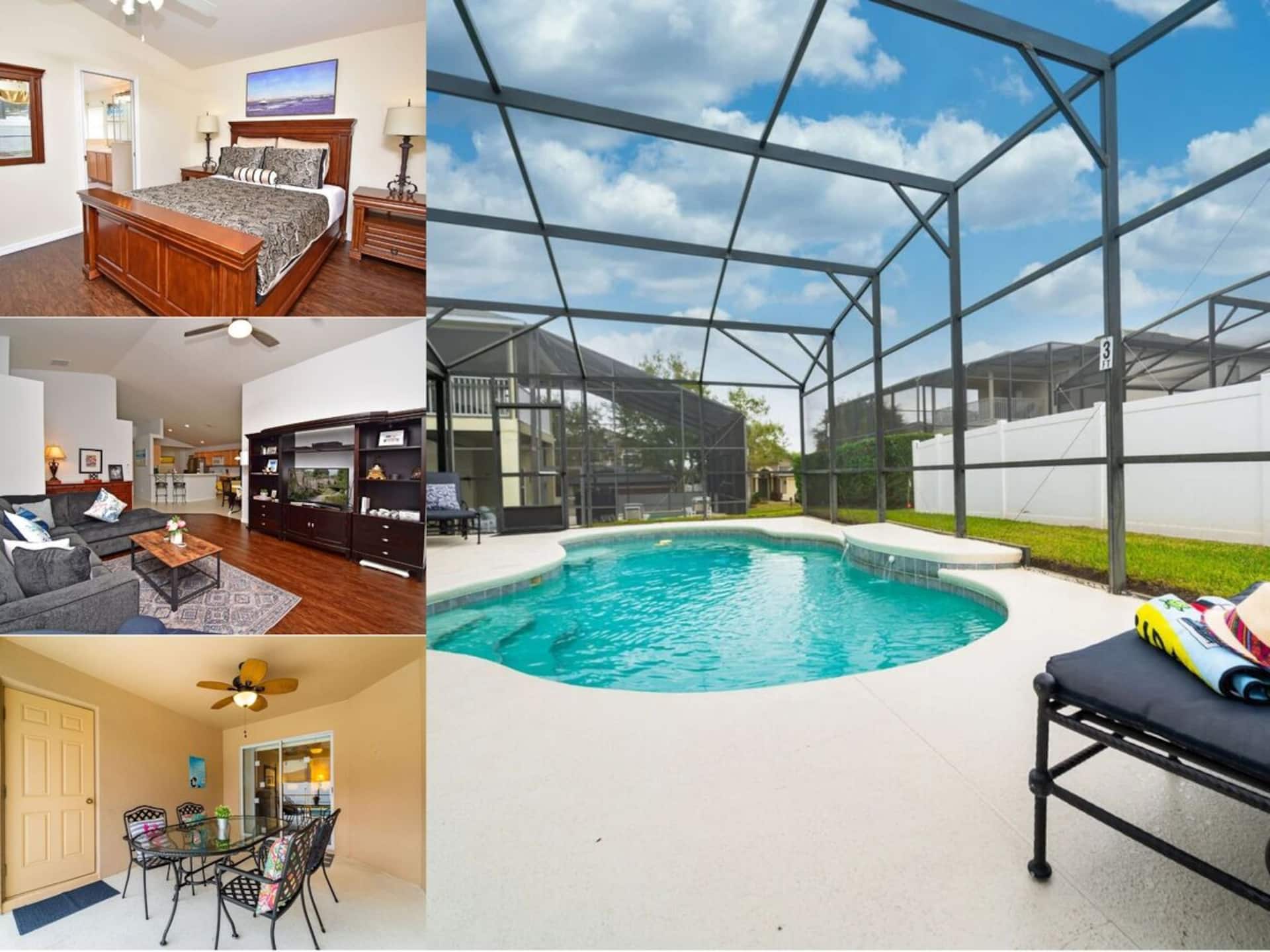 Gated Community Pool Home Near Disney (923HC)