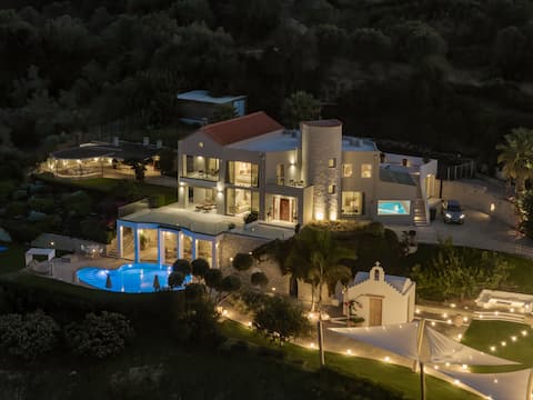 Luxury 6 BR Villa with Indoor Heated Pool & Views