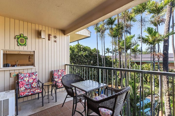 Kalama Terrace P-307 - King Bed, Walk To Beach, Pool, Private Lanai & Fast Wifi! - Havaí