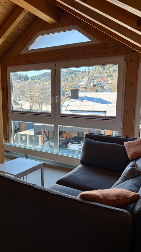 Top performing Airbnb: Quiet location: 2 rooms with a view, fireplace, terrace in Hinterzarten