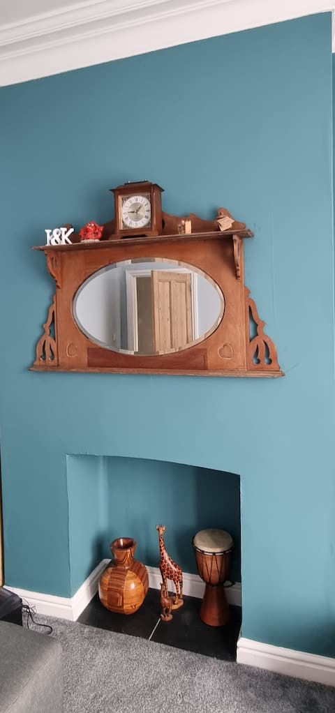 Top Airbnb: King bed, central quiet location, whole house in Roath