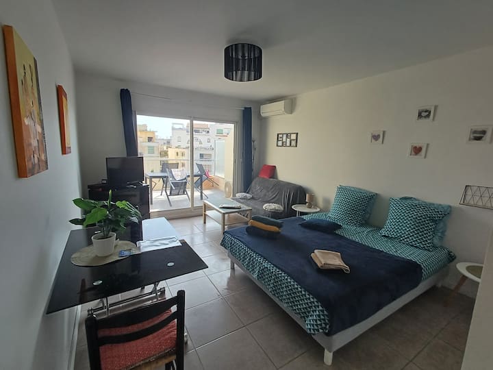 Terrasse 12m² + 32 M² Studio - Juan-les-Pins