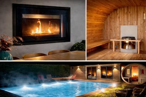 Beautiful Villa, Heated Pool & Sauna, by the sea.