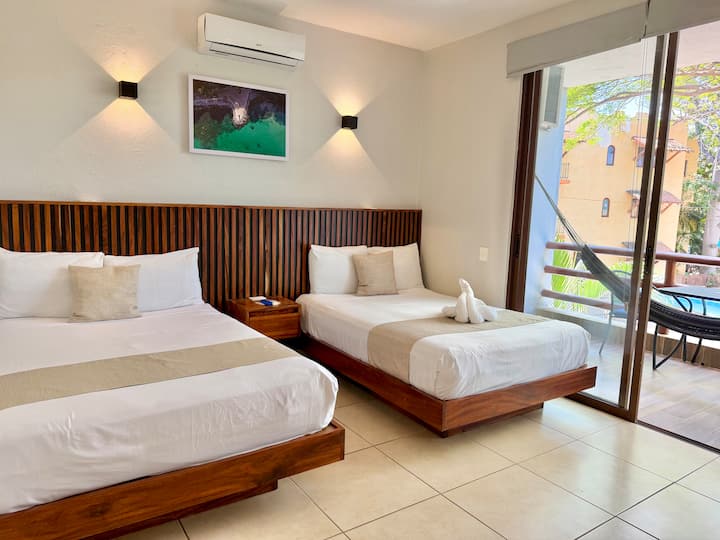 Hotel Aldea Sol, Habitacion  2 Camas Matrimoniales - Zihuatanejo