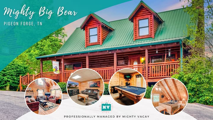 Mighty Big Bear: Hot Tubs, Gamerm, 2mi Pkwy Dog Ok - Pigeon Forge, TN