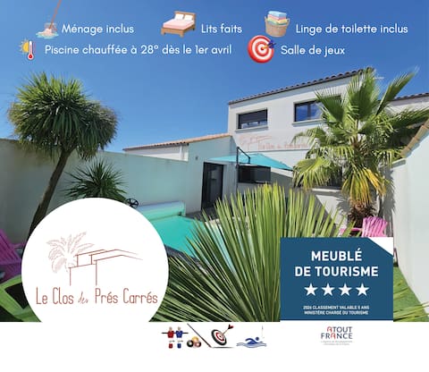 La Maline 4* Cleaning and linens included – Pool & games