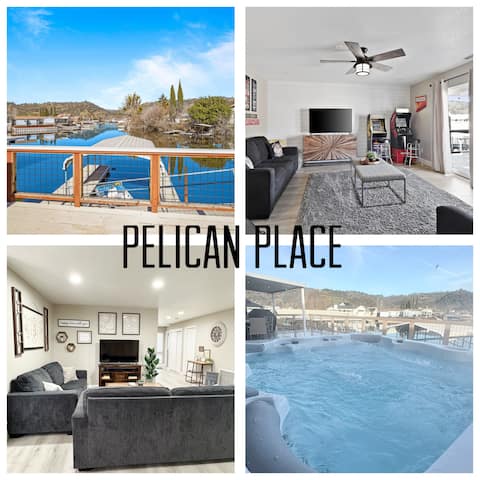 Waterfront•HotTub•GameRoom•PedalBoat•FirePit•Dock