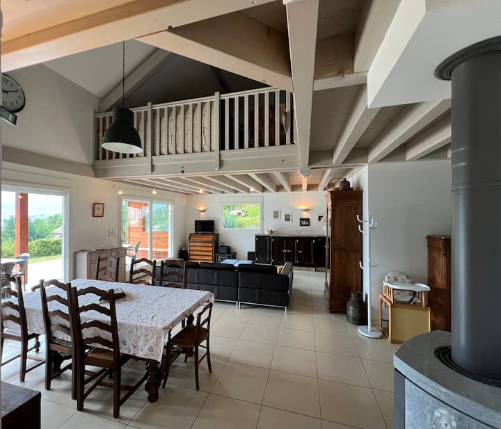Maison Familiale 150m2 Avec Piscine Et Vue Lac - Lac d'Aiguebelette