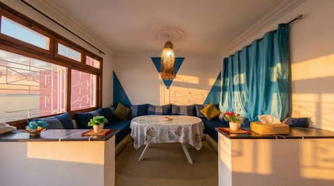 Top performing Airbnb: Purple House : Family Duplex A in Tamri