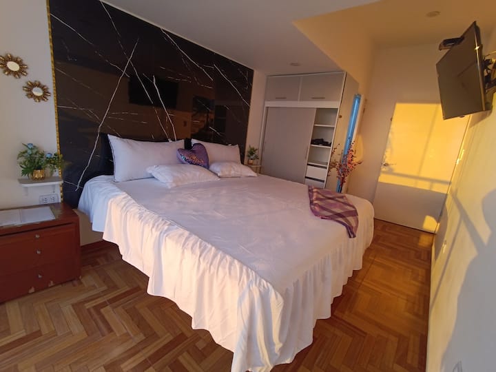 Word wakker met de zeebries  en het geluid van de golven
"Comfortabele bedden om thuis uit te rusten."