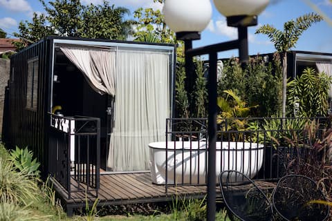 MINI HOUSE CONTAINER Fireplace and BBQ grill🔥🍖😋