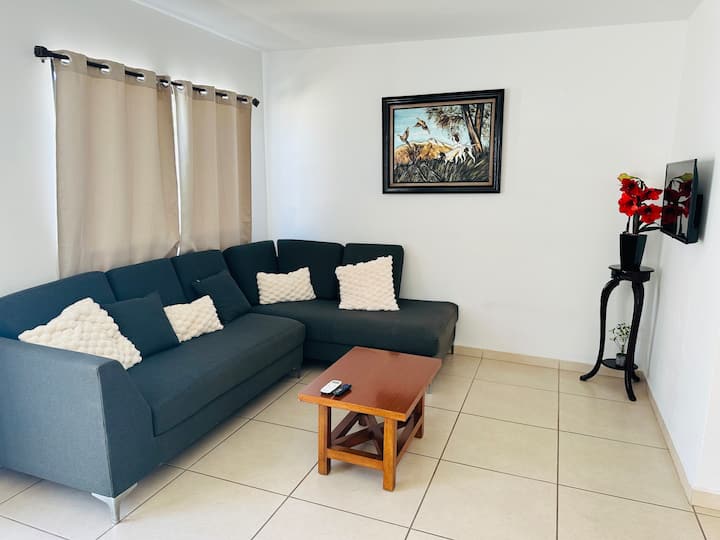 Living room with S-Mart TV 