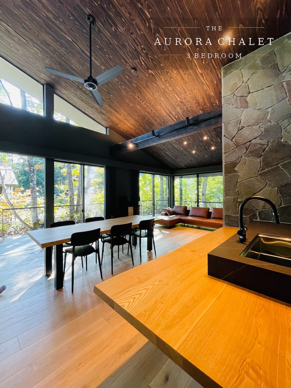 A dark-timber architect chalet in Hakuba, Hakuba, Nagano, Japan, photo 6 of 10