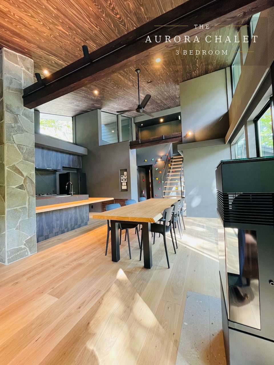 A dark-timber architect chalet in Hakuba, Hakuba, Nagano, Japan, photo 4 of 10