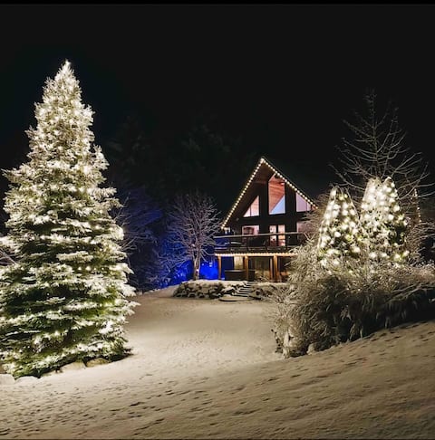 Top Airbnb: Secluded Mountain Cabin with Entertainment in Squamish Lillooet