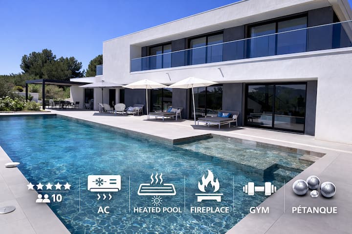 Villa Luxe Aix-en-provence - Piscine 16m - 10pers. - Bouc-Bel-Air