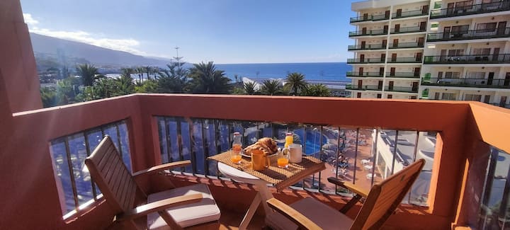 Appt Entier Avec Balcon & Piscine - Melchor Luz - Puerto de la Cruz