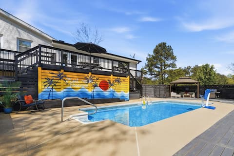 Pool + Firepit | Near Baseball & Downtown Fun