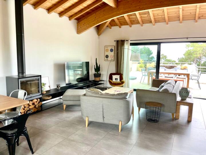 Villa Bidart Plages, Vue Océan, Piscine Chauffée - Biarritz