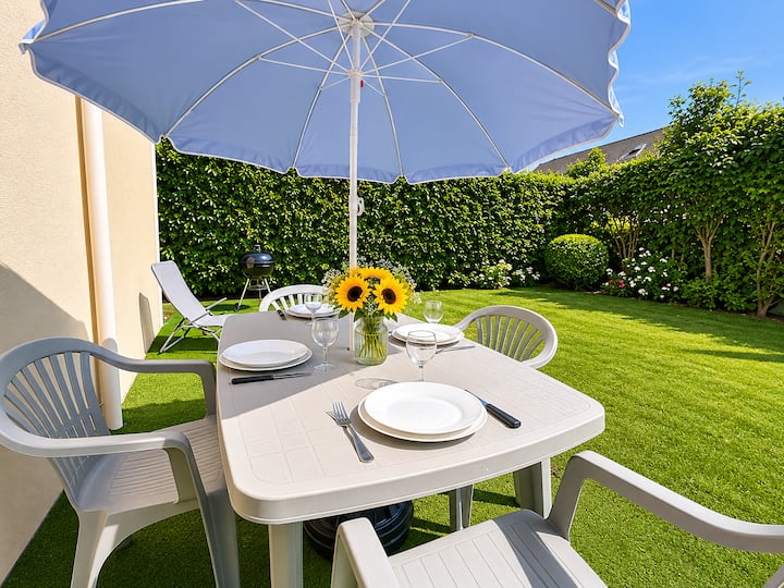T3 Cosy, Jardin & Parking, Plages Du Débarquement - Saint-Aubin-sur-Mer