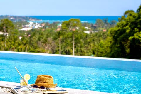 Luxury villa Clarisse-sea view pool -4bdr-10guests