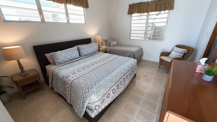 Primary Suite #2 with attached bath: King and Twin