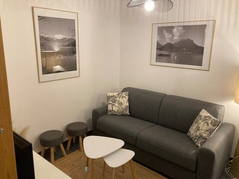 Top Airbnb: Charming two-room apartment in Sévrier near the lake with garage in Sevrier