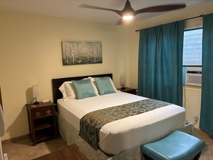 USB charging station on nightstand (left only) 