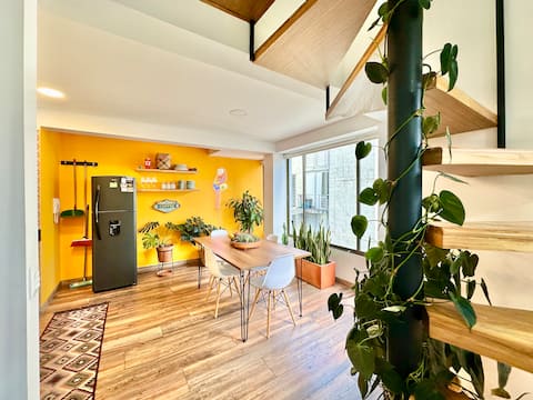 Modern 2B apt. in Chapinero w/ private solarium