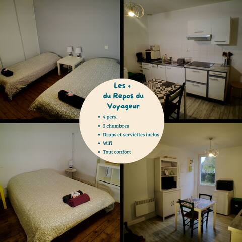 Le repos du Voyageur T3 - 45 m², all comfort