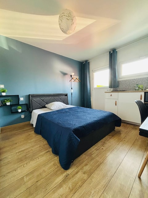 Top Airbnb: Small cozy studio, quiet and air-conditioned, fully equipped. à Colomiers