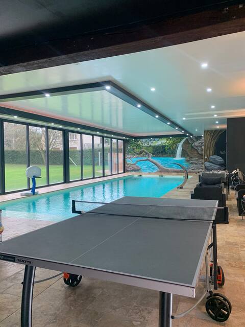 Indoor pool cottage 31°ZOOLAFLECHE/24HDUMANS