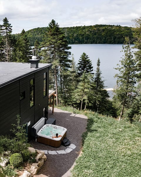 Waterfront Chalet | Dock & Hot Tub, Laurentians
