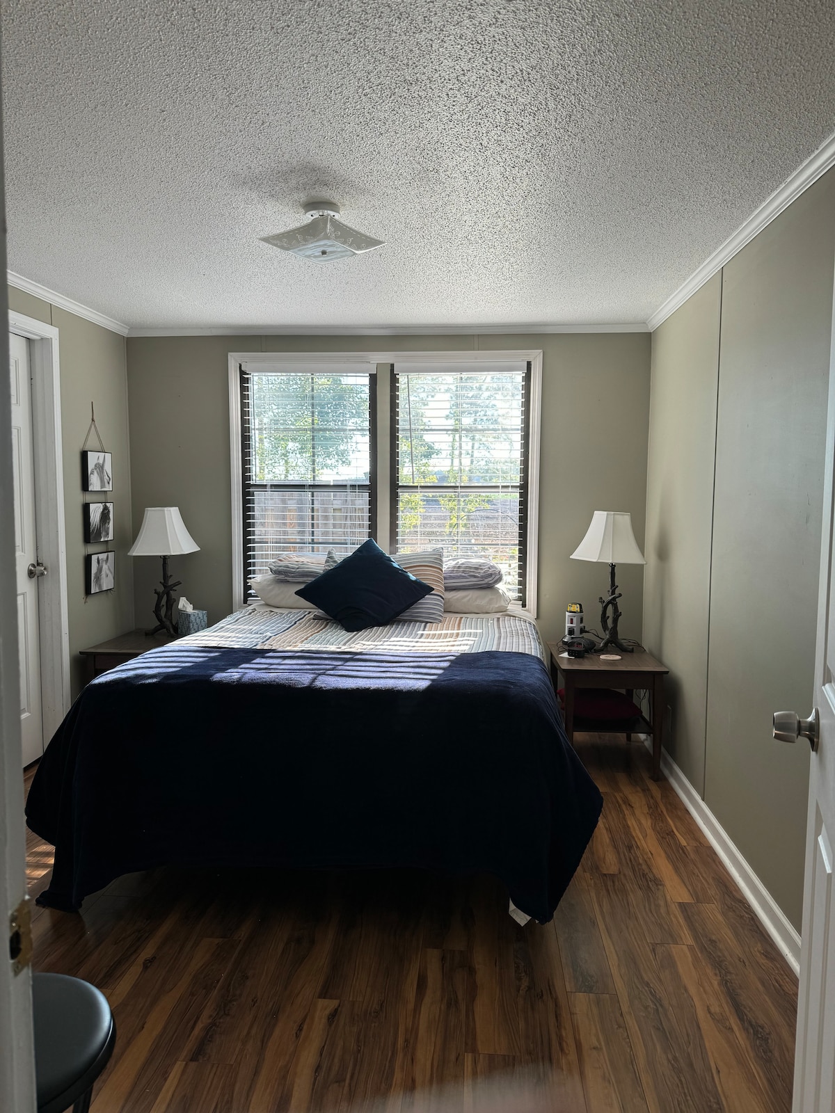 مرتبة كوين نيو بلش. لا توجد غرفة نوم يسهل الوصول إليها. تحتوي هذه الغرفة على تلفزيون مع روكو، ومكتب مع مقعدين. يوجد داخل الدرج السفلي ألعاب الورق. في خزانة مكان للأمتعة، وتعليق الملابس، ومكان للحقيبة. المزيد من الألعاب مثل ثقب الذرة.