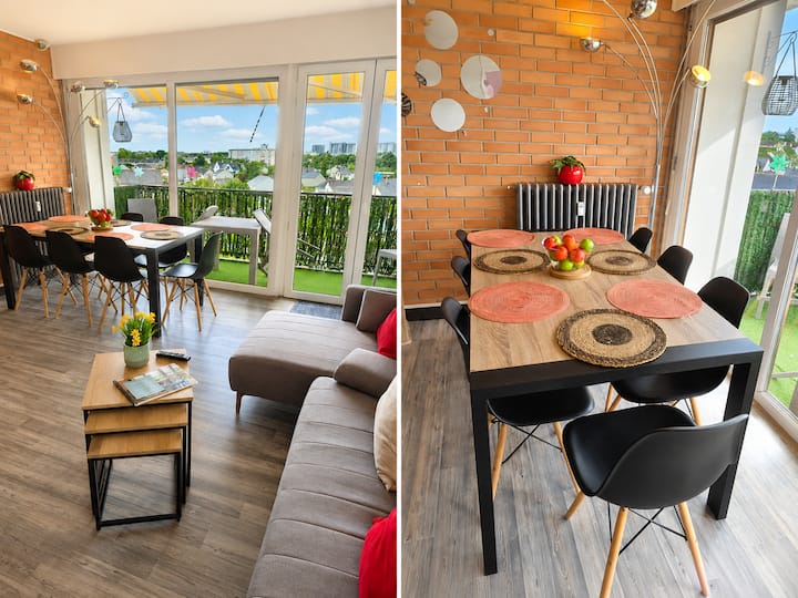 Spacieux Logement 7 Pers Sur 4 Chambres - Angers