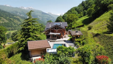 Chalet Savoie with spa and swimming