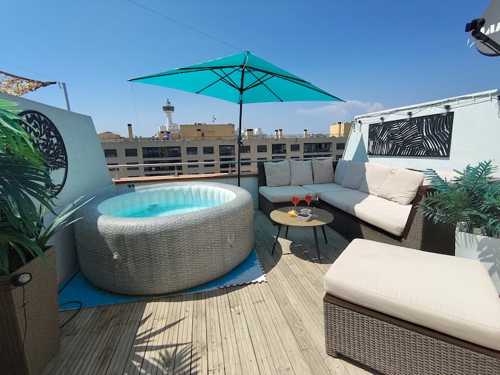 "Roof Top One" Jacuzzi -2 Chambres Sur Les Canaux - Ampuriabrava