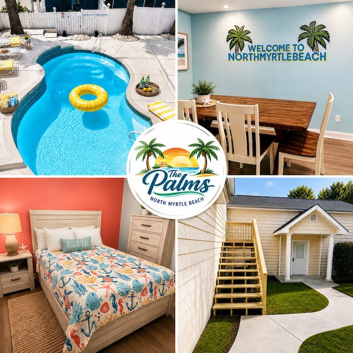 Pool, 1-min Walk To Beach, Dog Friendly, Sleeps 16 - North Myrtle Beach, SC