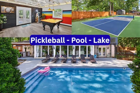 Mermaid Manor-Pickleball-Lake-Pool-Hot Tub-Games