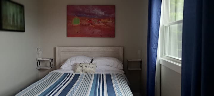 For guests who bring pets there are different bed linens, cause I know your fury friend follows you.