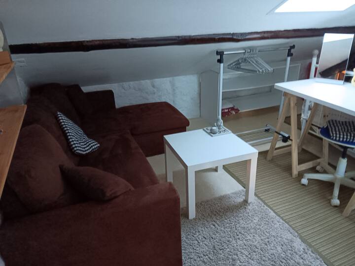 Kosi i dhomës së gjumit.
Divan krevat, krevat 140 cm/190 cm, hapësirë pune, depo. 
Ngrohja(20o) e stinëve.