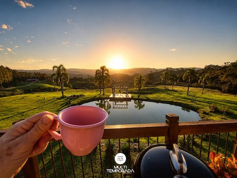 Pôr-do-Sol Cabin with Jacuzzi - Rancho Queimado/SC