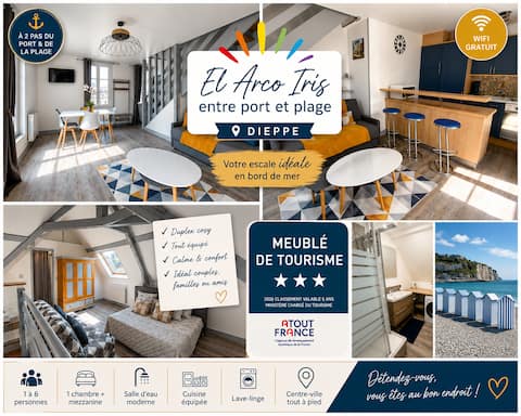 Popular Airbnb listing: The rainbow between port and beach in Dieppe